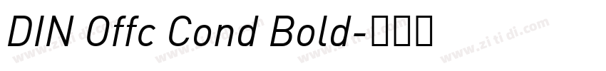 DIN Offc Cond Bold字体转换